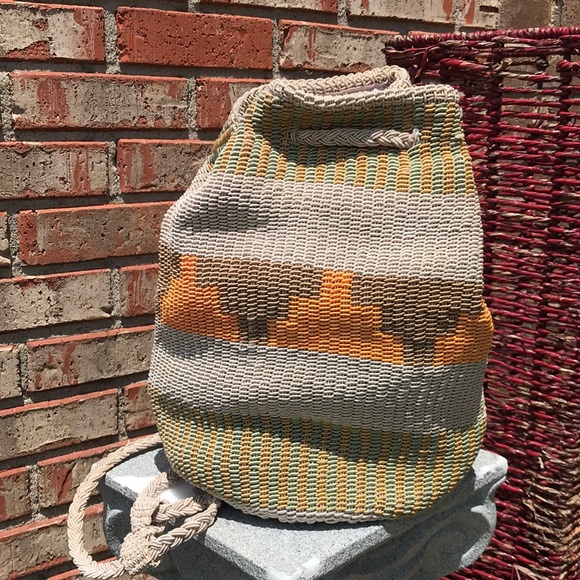 Stone Mountain Accessories Handbags - 🚨B2G1 STONE MOUNTAIN Multi Color Aztec Print Woven Backpack Purse